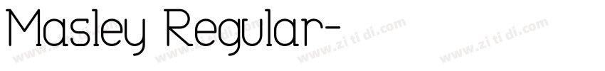 Masley Regular字体转换